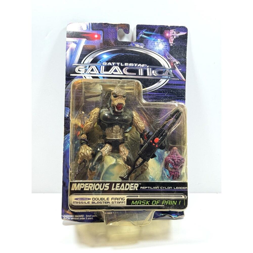 Trendmasters Battlestar Galactica Imperious Leader Reptilian Cylon Leader 1996